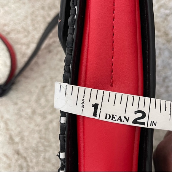 Fiorelli Black and Red Plaid Crossbody Bag - Picture 8 of 9